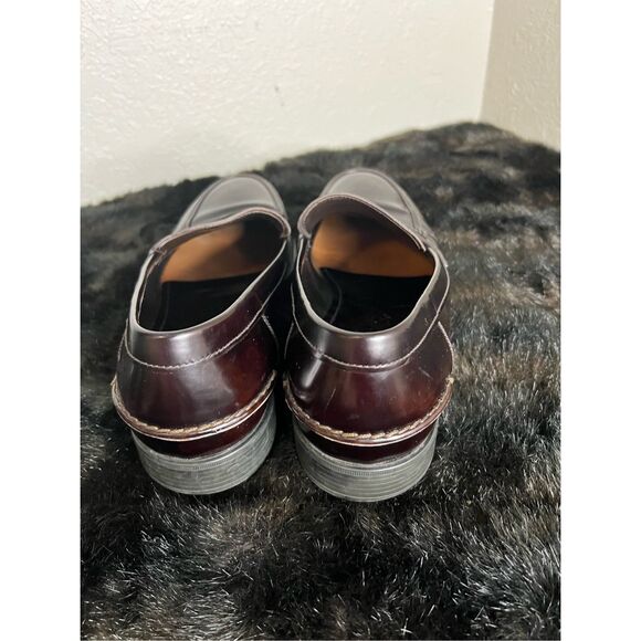 Prada Men\'s 2DC084  Brushed Spazzolato Leather Business Shoes 9.5 penny loafer